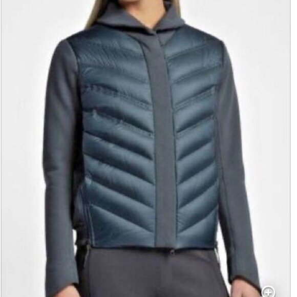 Women's Nike Green Tech Fleece Aeroloft Goose Down Jacket Size M - Picture 1 of 8